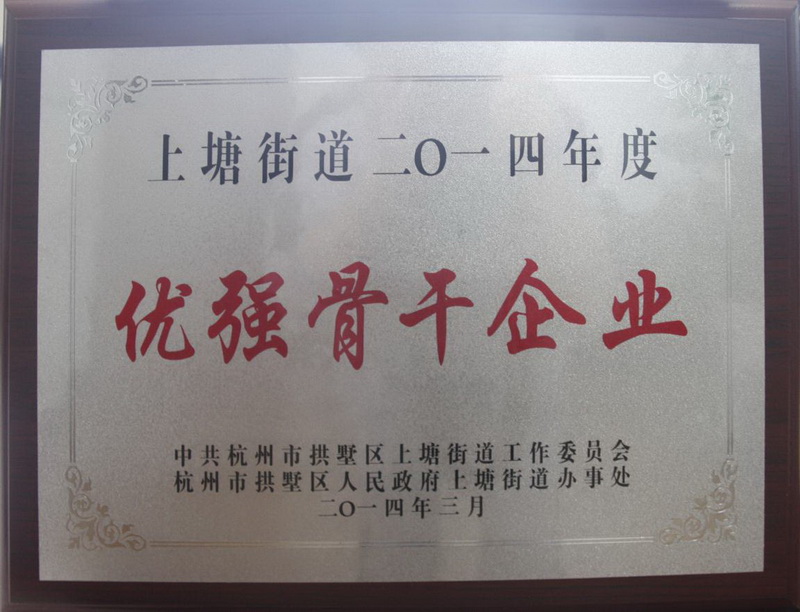 上塘街道2014年度优异主干企业